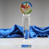 New Design Top Quality Hawk Head Crystal Trophy