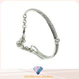 Fashion Jewelry Luxury Austrian Crystal Bangle Beautiful Design 925 Silver Jewelry Bangle