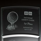 Jade Glass Golf Contour Award (#80021, #80022, #80023)