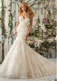 2016 Mermaid Lace Crystal Bridal Wedding Dresses (2801)