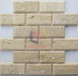 Simple Style Natural Stone Travertine Mosaic (CFS1028)