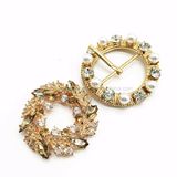 2017 Hot Round Crystal Stones Belt Shoes/Hat Accessories/Boots Belt Buckle