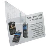 Transparent PVC Crystal Plastic Business Card with Full Colors