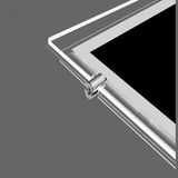 Double Sided Advertising  LED Light Pocket with Crystal Frame