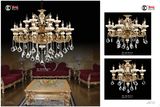 Jade Anti-Brass Luxury Crystal Chandelier Light