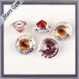 Fashion Round Garnet Red and White Gemstone for Jewelry