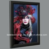Wall Mounted LED Light Box for Black Frame