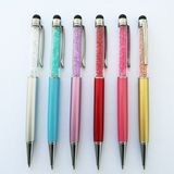 Crystal Metal Pen with Stylus Pen
