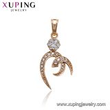 31969 Xuping Fashion Gold-Plated Jewelry Necklace Pendant with Heart Design Crystal Zircon