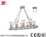 Luxury Crystal Chandelier with Glass Shades 4284-77