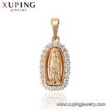 33667 Xuping New Design Gold Pendant Trendy Triangle Shape Pendant Jewelry for Women