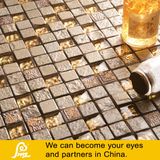 Golden and Brown Dubai Style Mosaic for Wall Decoration
