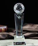 Customized Cheap Golf Trophy Award with Crystal Material