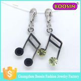 Fashion Crystal Musical Instrument Jewelry Music Note Pendant Charm