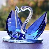 Creative Crystal Swan Room Decoration Crystal Handicraft Wedding Gift