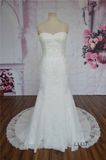 Elegant Applique Bridal Wedding Dresses Mermaid Strapless Wedding Dress