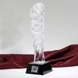Factory Sell Roman Column Shape Crystal Glass Award Trophy