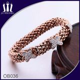 Elastic Rope Stretch Rose Butterfly Bracelet for Girl