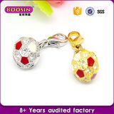 Guangzhou Wholesale Alloy Rhinestone Football Charm Jewelry