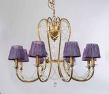 Gold Frame Purple Shade Home Decor Pendant Lighting (SD1149/8)