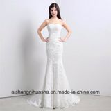 Modest Lace Mermaid Wedding Dress Corset Back Sweetheart Bridal Gown