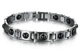 Mens Fashion Magnetic Stainless Steel Magnetic Bracelet Pain Relief for Arthritis