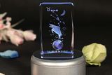 Crystal Cube Laser Engraving with Popular Shape