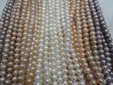 12-13mm Nearly Round / Potato Shape Real Pearl Strands (ES386)