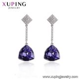 Xuping Ladies Earrings Designs Pictures, Crystals From Swarovski 925 Sterling Silver Color Jewelry, Wedding Aretes