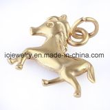 Horse Charm with Circle Ring for DIY Jewelry