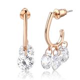 Fashion Jewelry Fashion Earrings Dangle Earrings Costume Jewelry Three Zircon Earrings