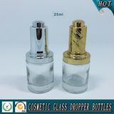 25ml Cylinder Press Pump Glass Dropper Bottle