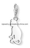 Cute Cat Charm with High Mirror Polishing