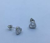 Heart Stud Earring with Pin and Nut