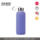 500ml Wholesale Cheap Price Silicone Ring Glass Soda Bottle