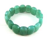 Fashion Natural Crystal Green Aventurine Tumbled Nugget Bracelet Bangles