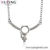 44601 Rhodium Plated Bead Stylish Indian Style Fashion Necklace Without No Stone