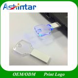 LED USB Pendrive Key Shape USB Memory Stick Crystal USB Flash Drive