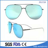Fashion Teardrop Rimless Mirror Metal Frame Pilot Sunglasses