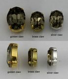 Oval Black Diamond Sew on Fancy Stone for Garment
