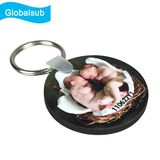 MDF Sublimation Souvenir Keychain Round Shape