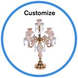 Artificial Flower Wedding Tall Glass Vases Centerpiece Decoration