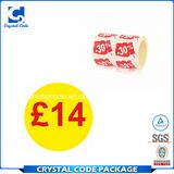 Wholesale Hot Sale Pre Printed Price Labels Stickers