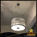Modern Iron Framework Glass Pendant Lighting (8046-6)