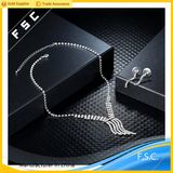 Vogue Simple Design Crystal Tassels Party Jewelry Sets for Ladies