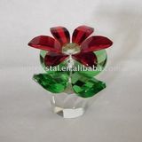 Crystal Glass Decoration Sunflower Wedding Flowers