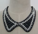 Fashion Jewelry Pearl Crystal Choker Necklace (JE0056-1)