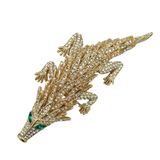 2016 New Style Gold Plated Rhinestone Pangolin Brooch