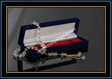 Optical Crystal Worry Beads with Silver/Golden Chain (k10)