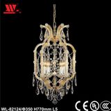 Traditional Crystal Chandelier with Glass Decoration Wl-82124